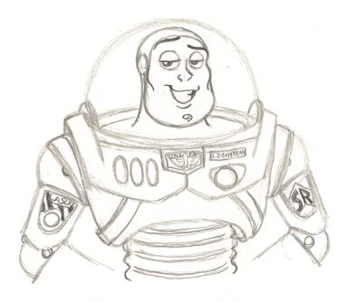 385x334 Buzz Lightyear Sketch By Pixarvixen - Buzz Lightyear Sketch