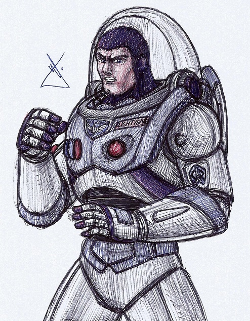 494x634 Buzz Lightyear Sketch By Rodwolf - Buzz Lightyear Sketch