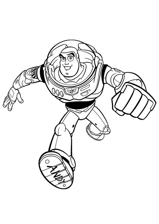 531x750 Coloring - Buzz Lightyear Sketch