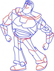 227x302 How To Draw How To Draw Buzz Lightyear From Toy Story - Buzz Lightyear Sketch