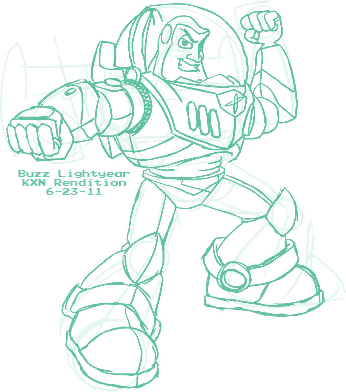 689x781 Sketch - Buzz Lightyear Sketch