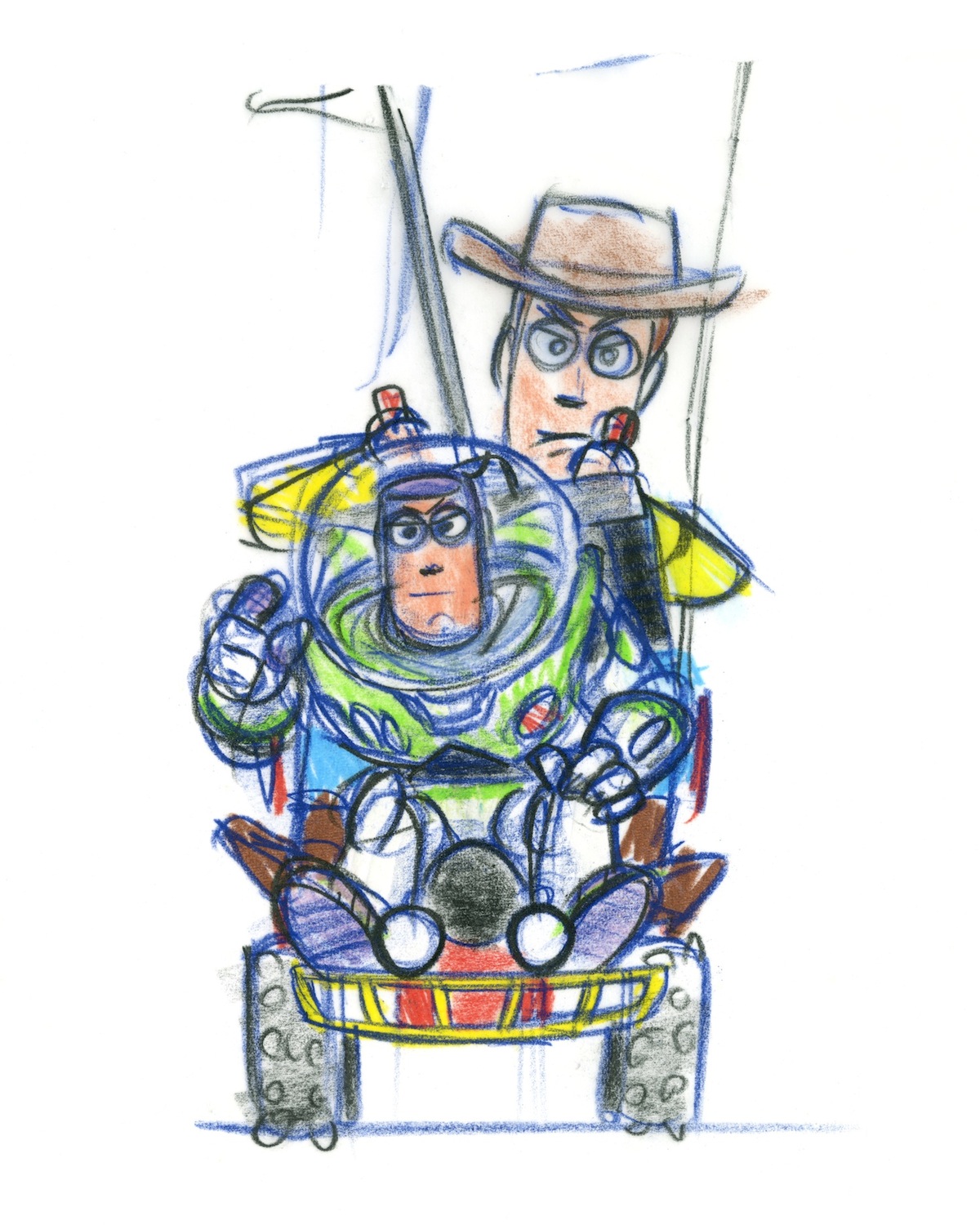 1200x1500 Toy Story - Buzz Lightyear Sketch