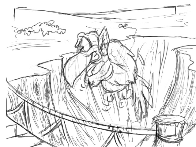 640x480 Buzzard Sketch By Calamitykangaroo - Buzzard Sketch