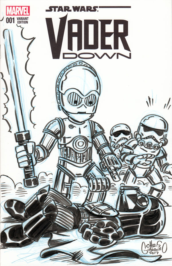 600x926 Star Wars Archives Chris Giarrusso - C3po Sketch