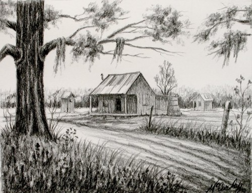 500x383 Cabin For Sunday Sketches Toad In A Boat - Cabin Sketch