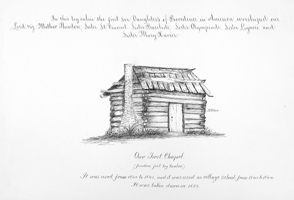 600x410 First Chapel To Be Re Created - Cabin Sketch