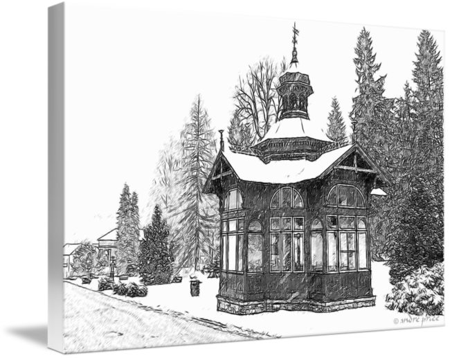 650x517 Karlova Studanka Spa Cabin Sketch By Andre Price - Cabin Sketch