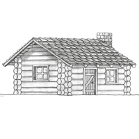 200x200 Leathercraft Library - Cabin Sketch