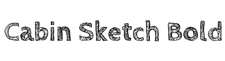 730x200 Cabin Sketch Bold Font - Cabin Sketch