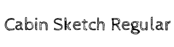 730x200 Cabin Sketch Regular Font - Cabin Sketch Font