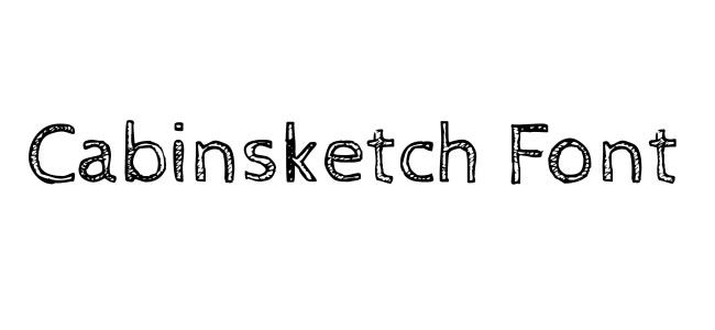 650x300 Free Handwritten Fonts Cabin Sketch Design Fonts - Cabin Sketch Font