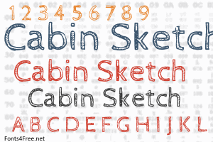 300x200 Cabin Sketch Font Download - Cabin Sketch Font