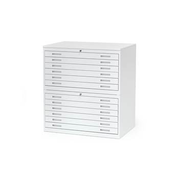 350x350 Complete Drawing Cabinet Sketch, 5 Drawers, A1, Beech Veneer Aj - Cabinet Sketch