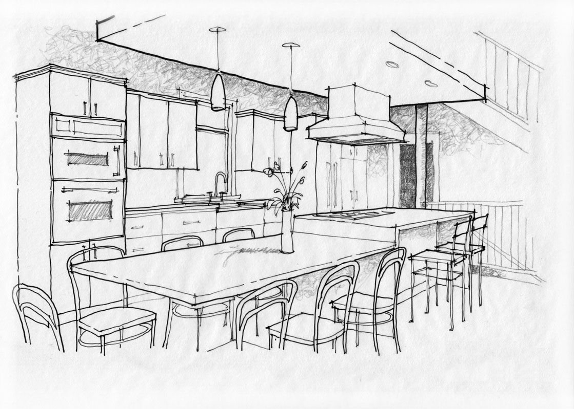 1119x799 Sketch Pad Kitchen Or Cabinet Showroom Remodeling Magazine - Cabinet Sketch