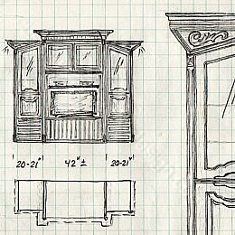 260x260 Building Cabinets Woodworking Tips, Techniques, Parts, Efficiency - Cabinet Sketch