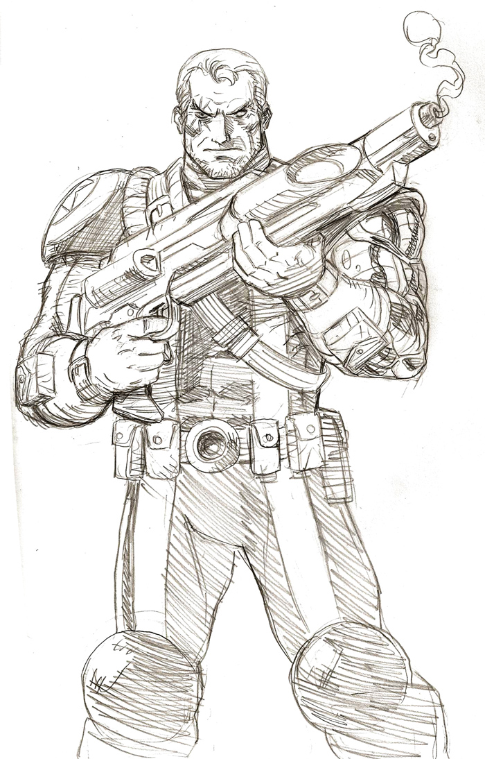 700x1094 Cable Sketch By Reillybrown - Cable Sketch
