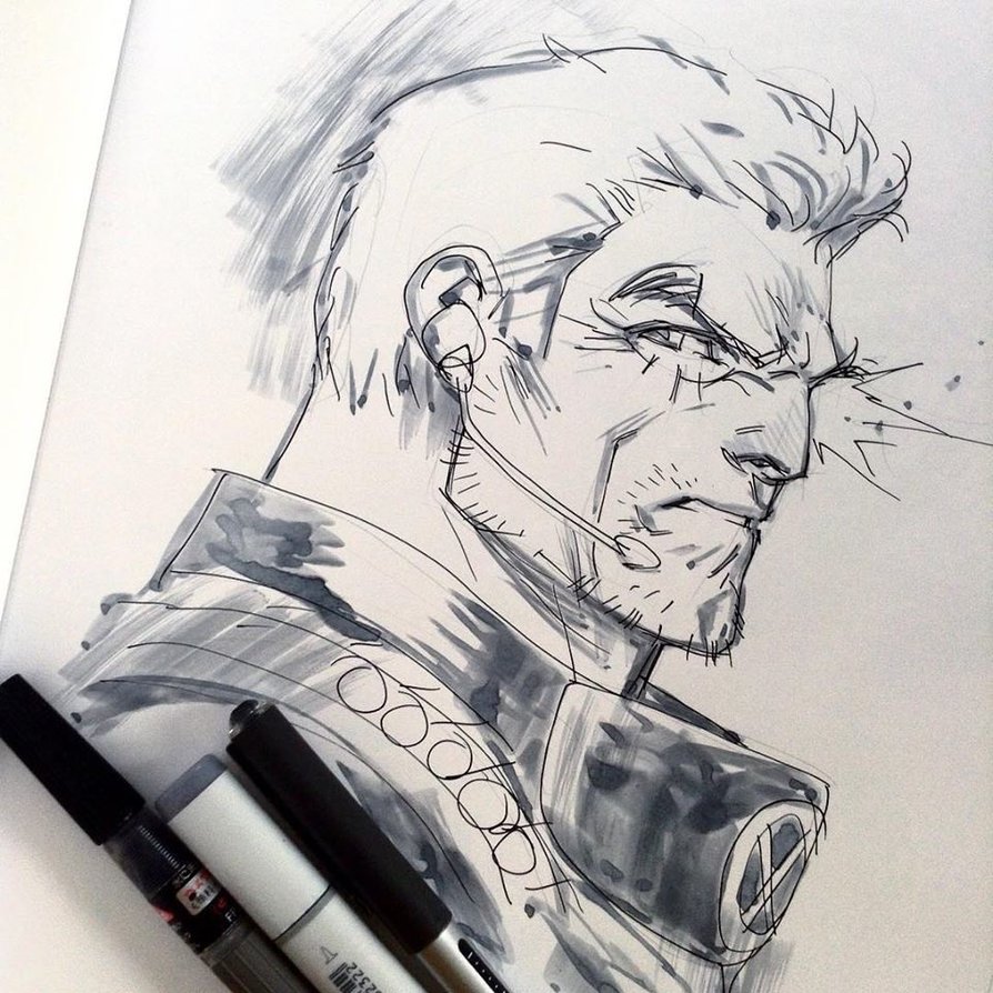 894x894 Cable Sketch By Rogercruz - Cable Sketch