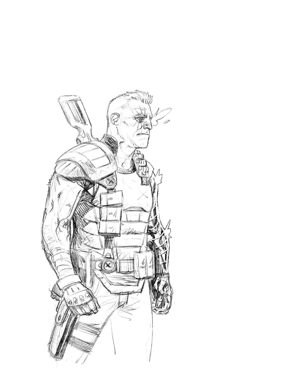 899x1200 The Adam Gorham Dead Souls On Twitter Cable Sketch - Cable Sketch