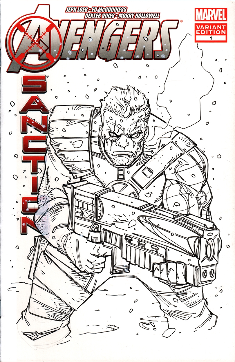810x1250 Avengers X Sanction - Cable Sketch