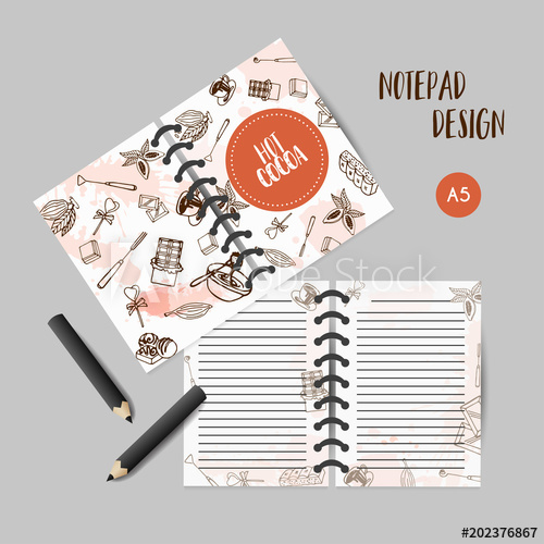 500x500 Chocolate Cacao Sketch Planner. Cocoa Organizer. Design For - Cacao Sketch