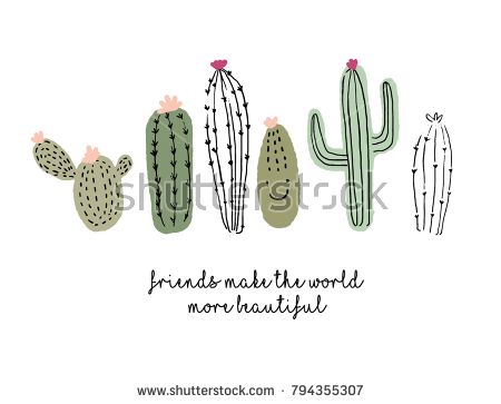450x363 Cactus Sketch Print Baby Girl Arts Sketches - Cactus Sketch