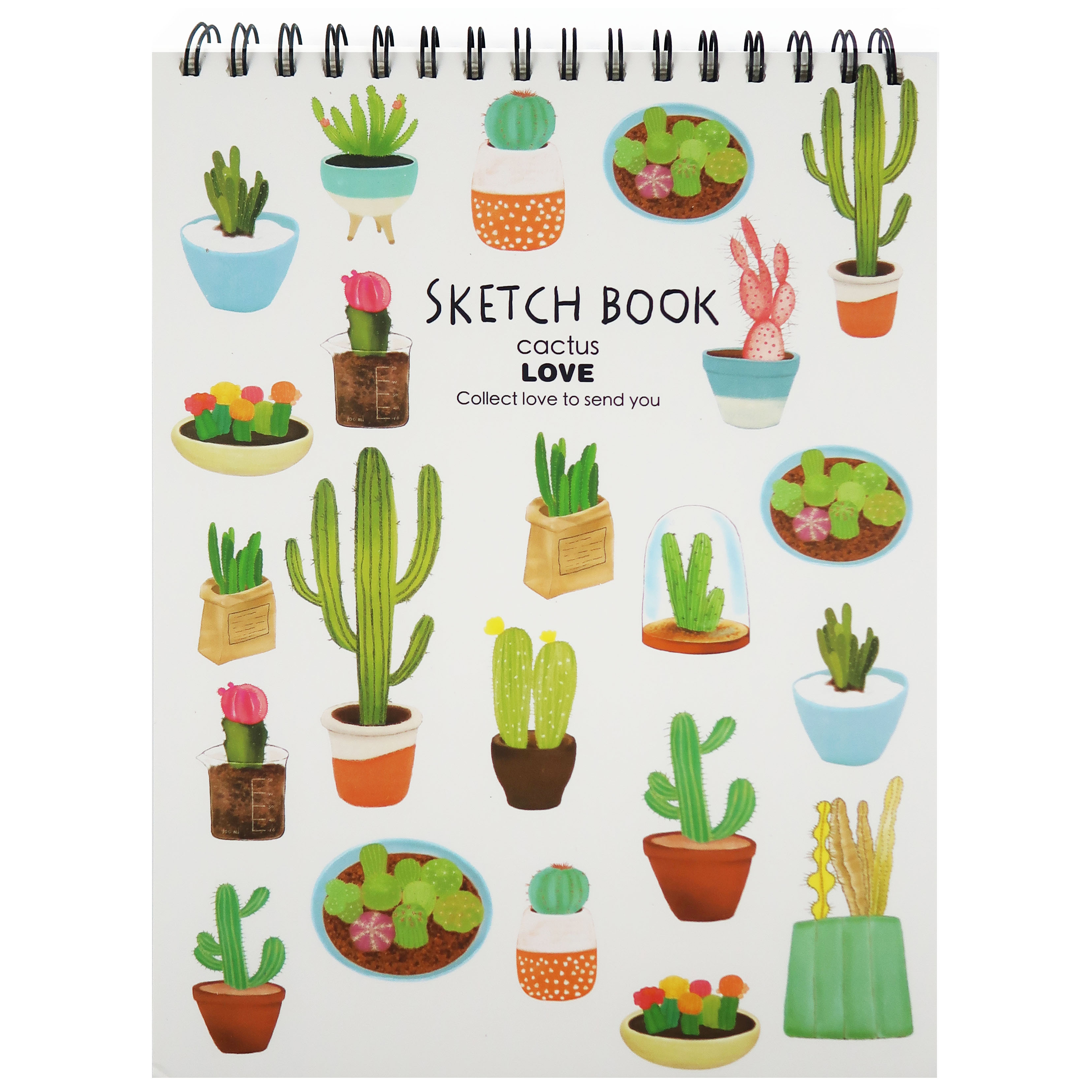 3311x3311 Block De Dibujo Kawaii - Cactus Sketch
