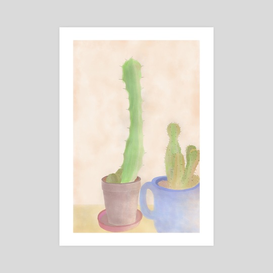 540x540 Cactus Sketch, An Art Print By Tristen Grant - Cactus Sketch