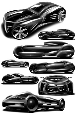 267x400 The Design Of Dave Heyne Cadillac Project - Cadillac Sketch