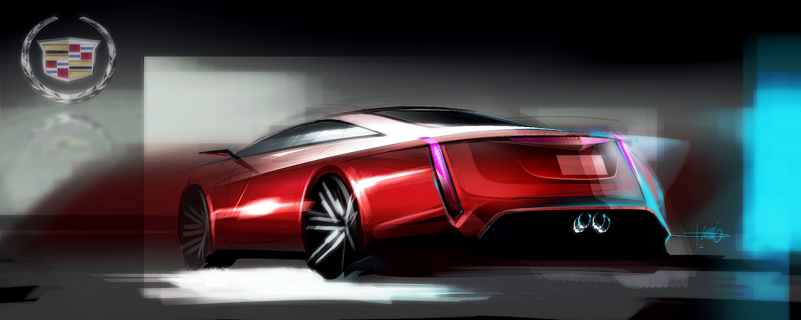1600x640 Asphaaalt Cadillac - Cadillac Sketch