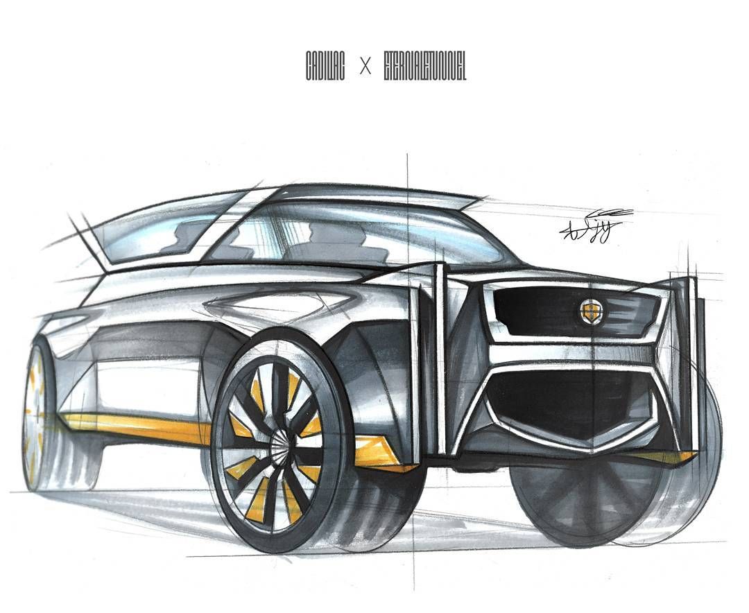 Скетчи 7. Кадиллак набросок. Простые скетчи автомобилей вид сбоку. Скетч Кадиллак. Автомобиль концепт сбоку.