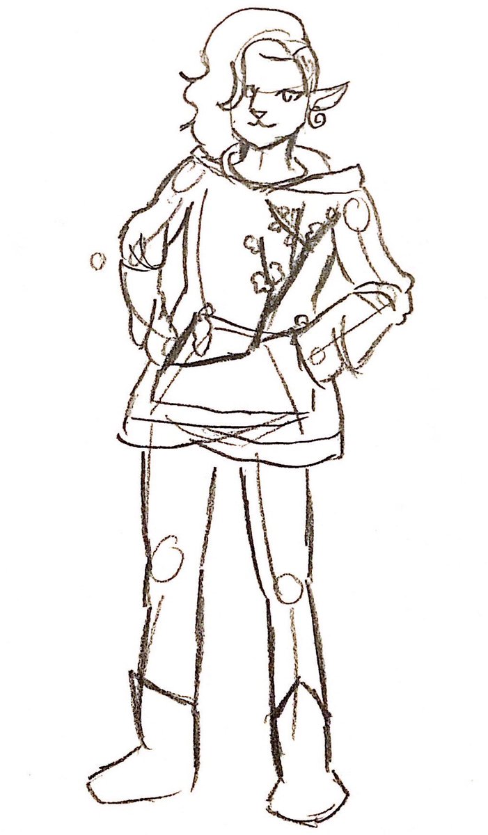 701x1200 Gabby On Twitter I Had To Quickly Sketch Out My Idea Of A Casual - Caduceus Sketch