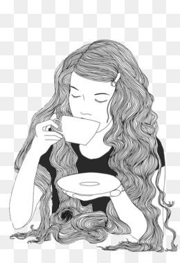 260x380 Coffee Cafe Drawing - Cafe Sketch