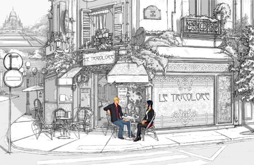 500x325 More Artwork From Tori Cat - Cafe Sketch