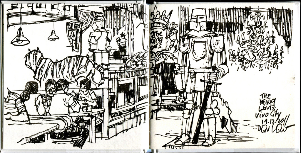 1024x522 Cafe Sketch Over Lunch The King Louis Restaurant Is - Cafe Sketch