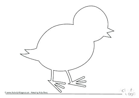 460x325 Bird Templates For Kids Crafts Cute Coloring Simple Outline Box - Cage Sketch