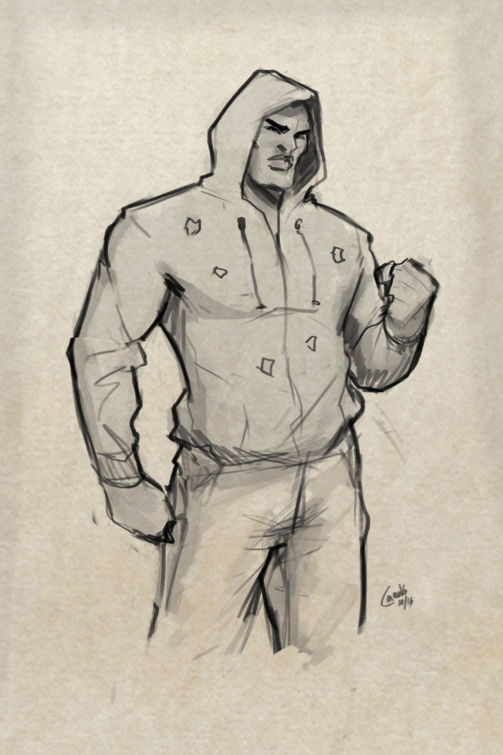 730x1095 Luke Cage Sketch By Mro16 - Cage Sketch