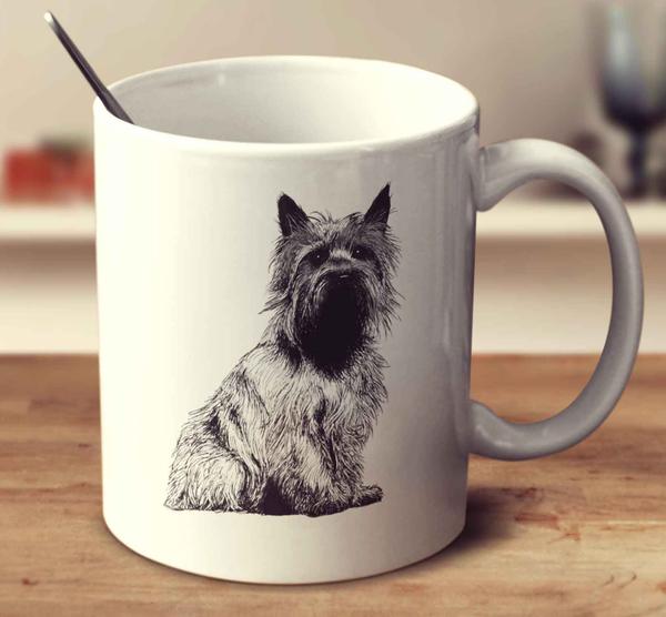 600x556 Cairn Terrier Sketch Mug - Cairn Terrier Sketch