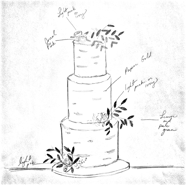 640x636 Cake Sketch - Cake Sketch