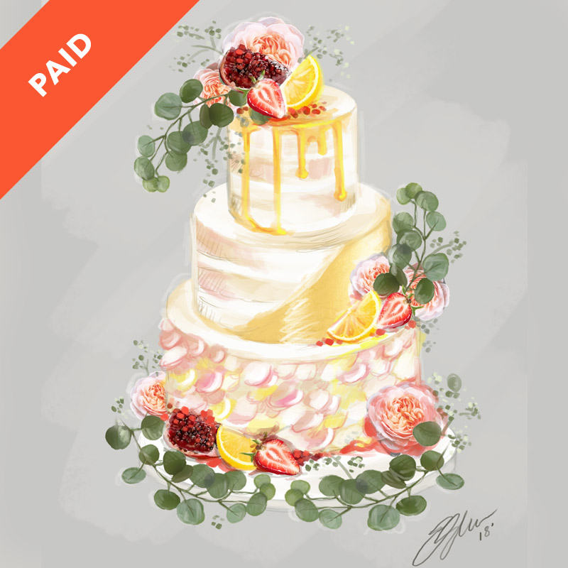 800x800 Cake Sketching - Cake Sketch