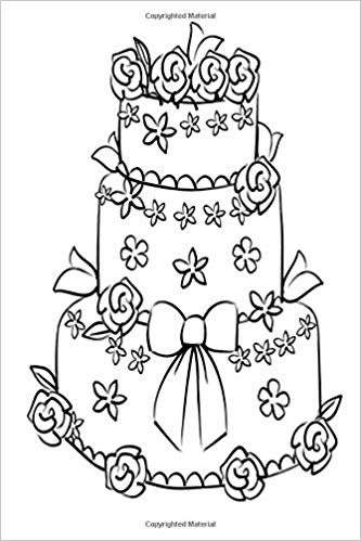333x499 Buy Black White Wedding Cake Sketch Journal (Wedding Journals - Cake Sketch