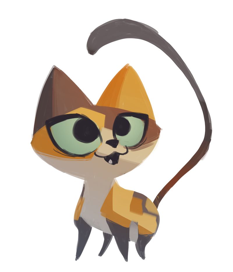 800x934 Daily Cat Drawings 374 Calico Creature Design - Calico Cat Sketch