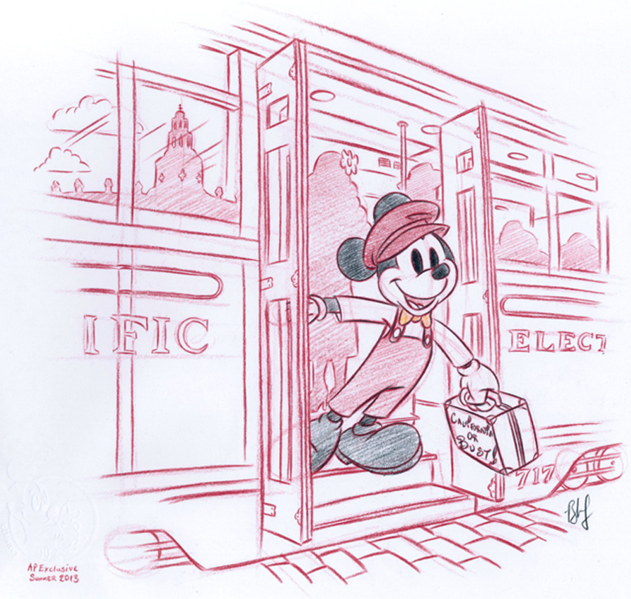 900x854 New Red Car Trolley Annual Passholder Sketch Debuts - California Sketch