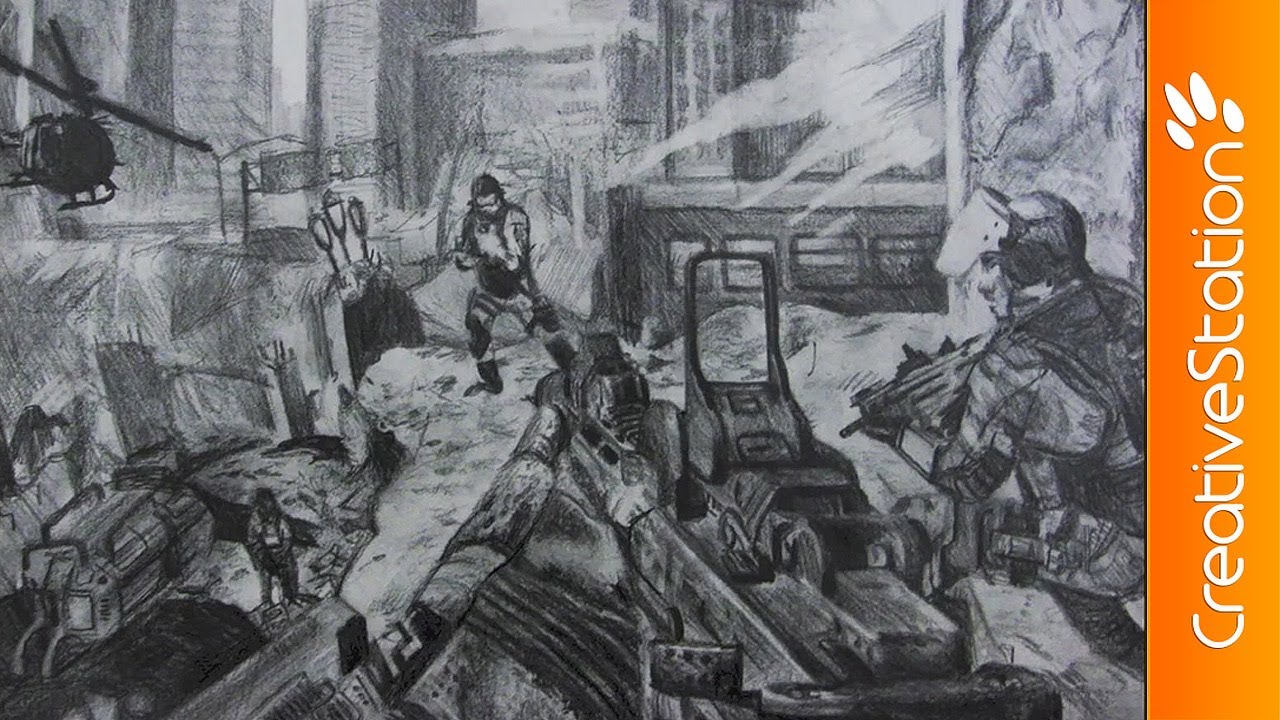 1280x720 Call Of Duty Ghosts - Call Of Duty Ghosts Sketch