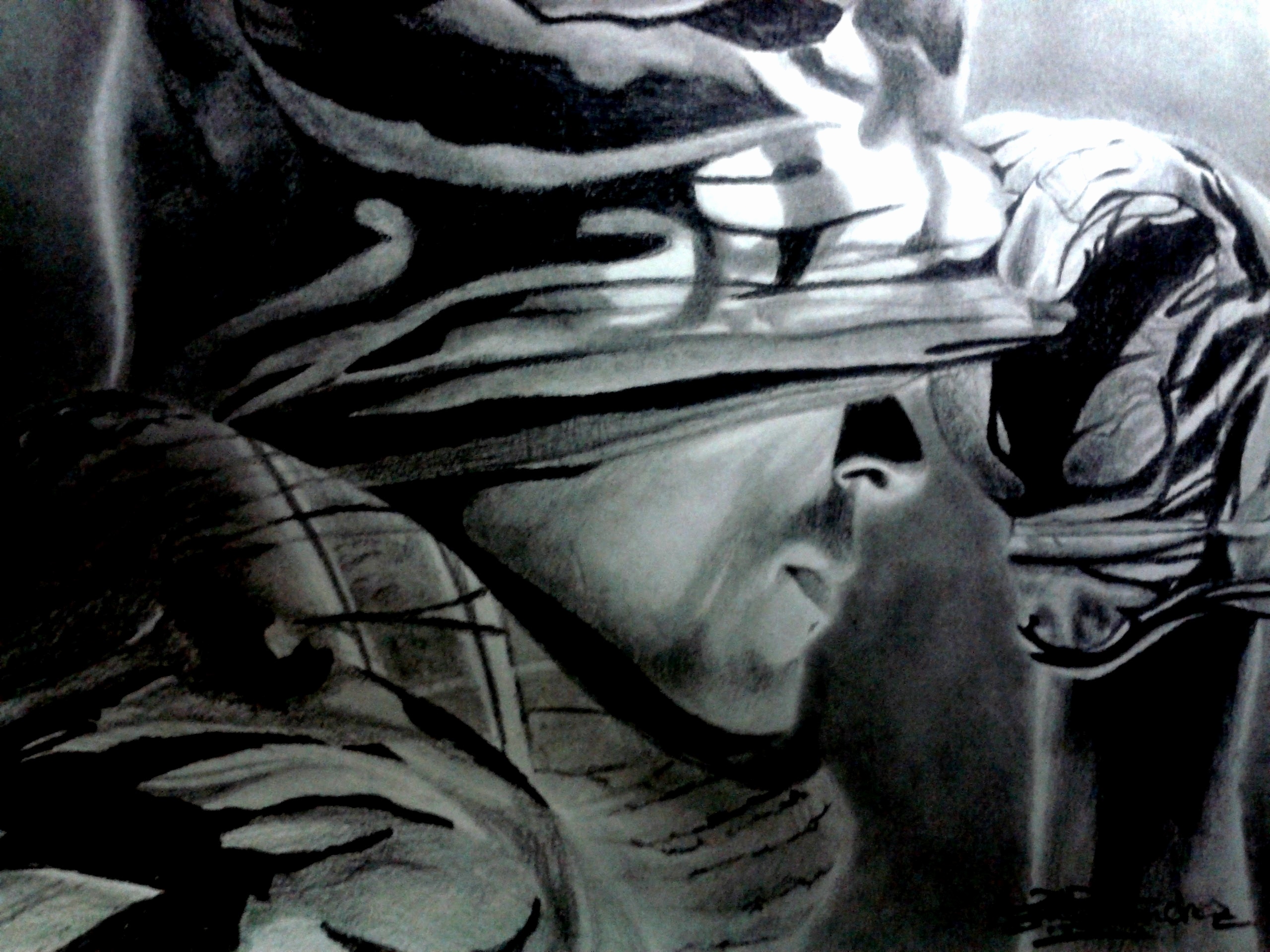 2560x1920 Pencil Sketches Of Ginne Weesle Unique Call Duty Ghost Drawing - Call Of Duty Ghosts Sketch