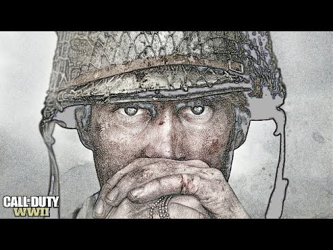 480x360 Official Call Of Wwii Reveal Trailer In Color Sketch - Call Of Duty Sketch