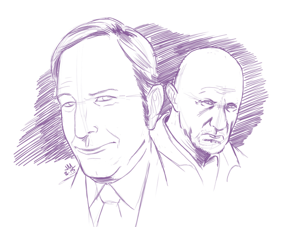 1000x792 Daily Sketch Better Call Saul Jason Muhr - Call Sketch