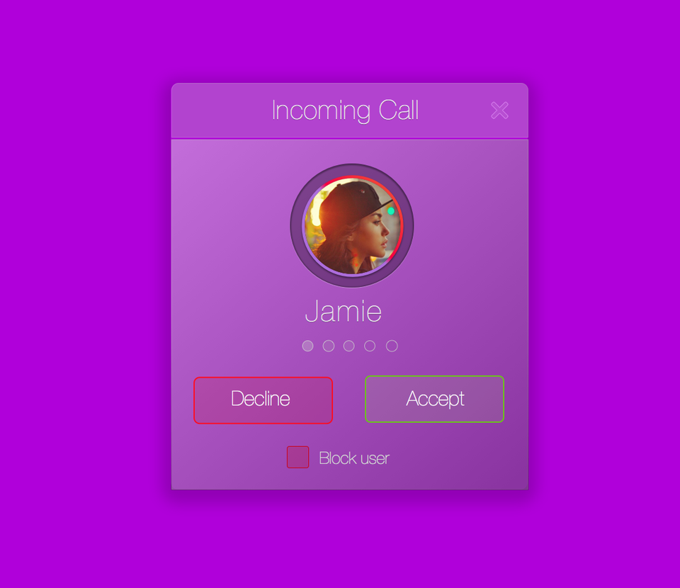 960x830 Incoming Call Sketch Ui Kit - Call Sketch