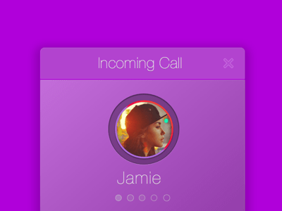 400x300 Incoming Call Ui Sketch Freebie - Call Sketch