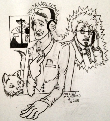 422x462 Welcome To Night Vale The Phone Call (Sketch) By Bmlulu - Call Sketch