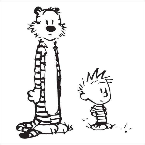 600x600 Image - Calvin And Hobbes Sketch